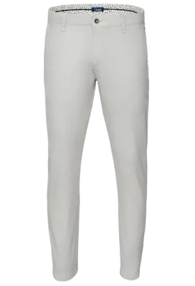 Spodnie męskie Lord – Super chinos, kolor jasny popiel R-155