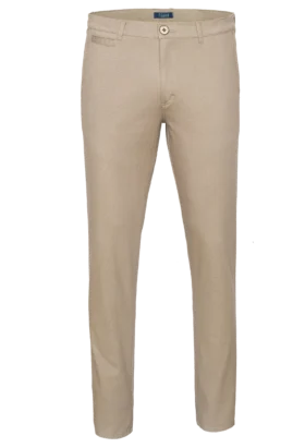 Spodnie męskie Lord – Chinos, kolor beż R-169