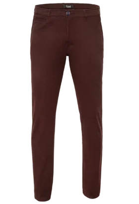 Spodnie męskie Lord – Chinos, kolor ciemne bordo R-180