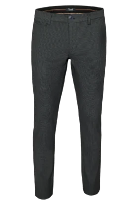 Spodnie męskie Lord - Chinos, kolor popielato-czarny R-191