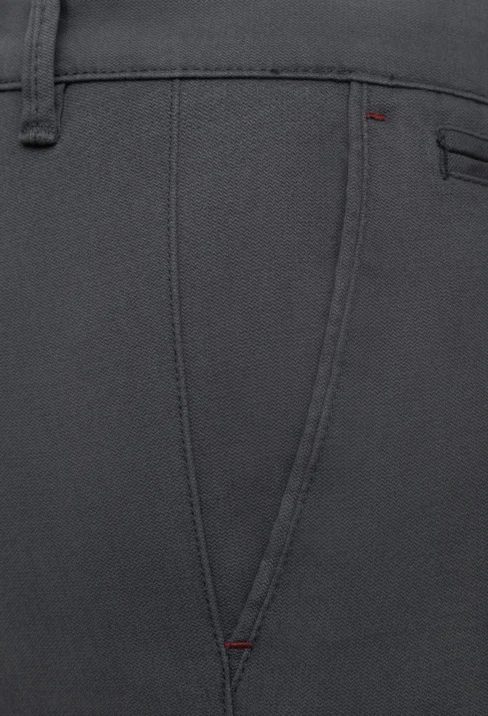 Spodnie męskie Lord – Chinos, kolor popielaty R-208 - obrazek 5