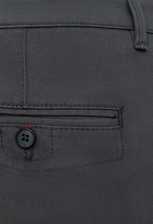 Spodnie męskie Lord – Chinos, kolor popielaty R-208 - obrazek 4