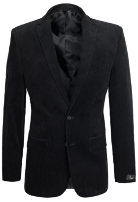 Marynarka męska, sztruksowa czarna Sz-87