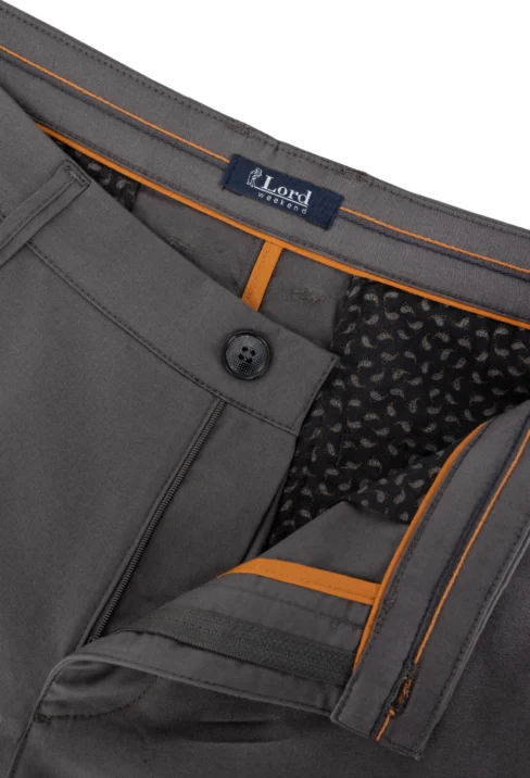 Spodnie męskie Lord – Chinos, kolor popiel R-228 - obrazek 2
