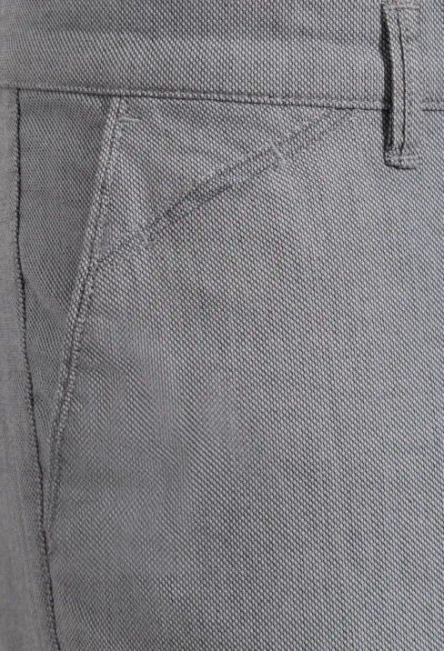 Spodnie męskie Lord – Chinos, kolor popielaty R-260 - obrazek 4