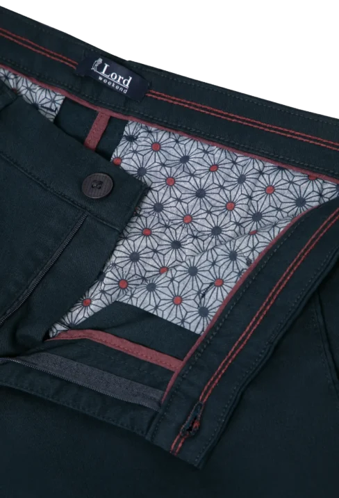 Spodnie męskie Lord – Chinos, kolor ciemny granat R-263 - obrazek 2