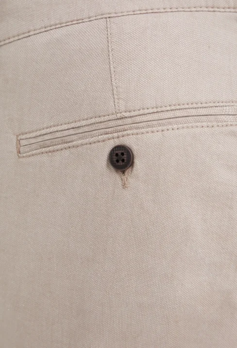 Spodnie męskie Lord – Chinos, kolor beżowy R-269 - obrazek 5