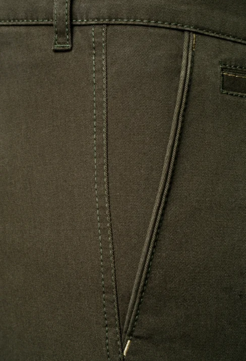 Spodnie męskie Lord – Chinos, kolor khaki R-139 - obrazek 3