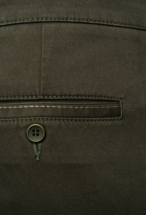 Spodnie męskie Lord – Chinos, kolor khaki R-139 - obrazek 4