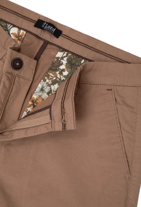 Spodnie męskie Lord – Chinos, kolor camel R-275 - obrazek 2
