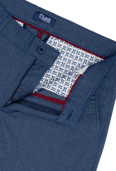 Spodnie męskie Lord – Chinos, kolor  granatowy R-300 - obrazek 2