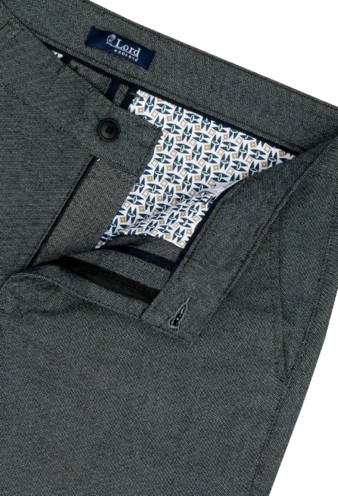 Spodnie męskie Lord – Chinos, kolor popielaty R-301 - obrazek 2