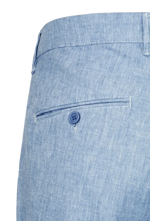 Spodnie męskie Lord – Chinos, kolor niebieski R-299 - obrazek 4