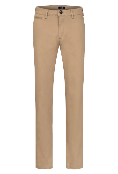 Spodnie męskie Lord – Chinos, kolor camelowy R-312